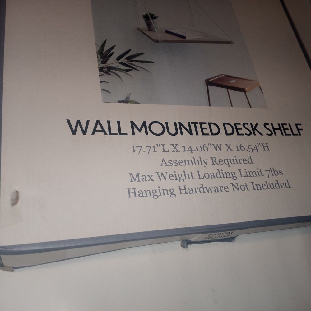 Room 2 Room Wall Mounted Desk Shelf 17.71" L X 14.06" W X 16.54" H